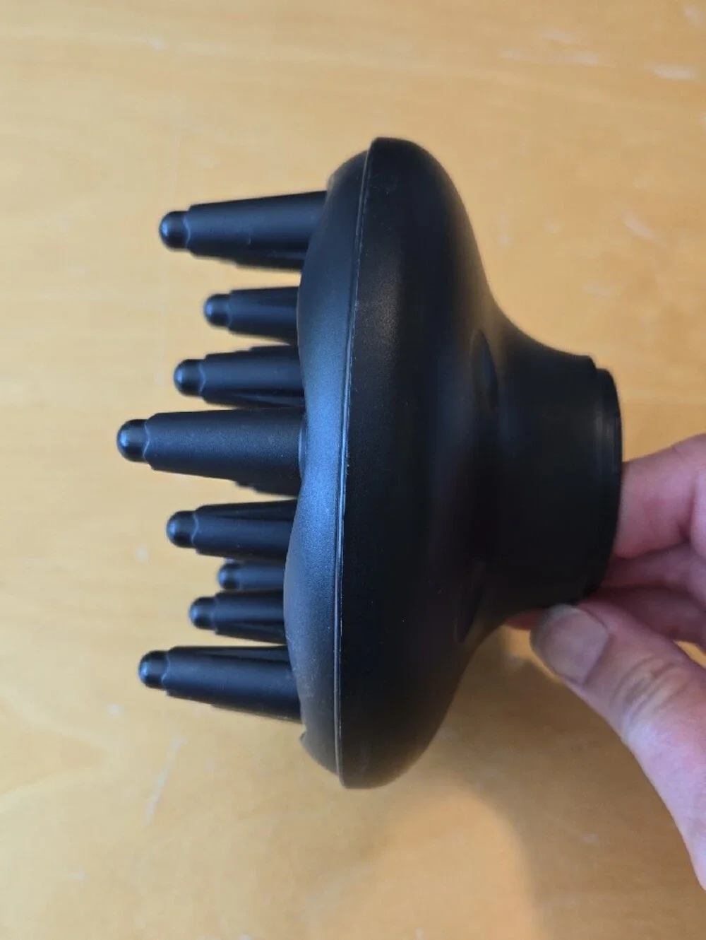 Black Hair Dryer Diffuser Attachment